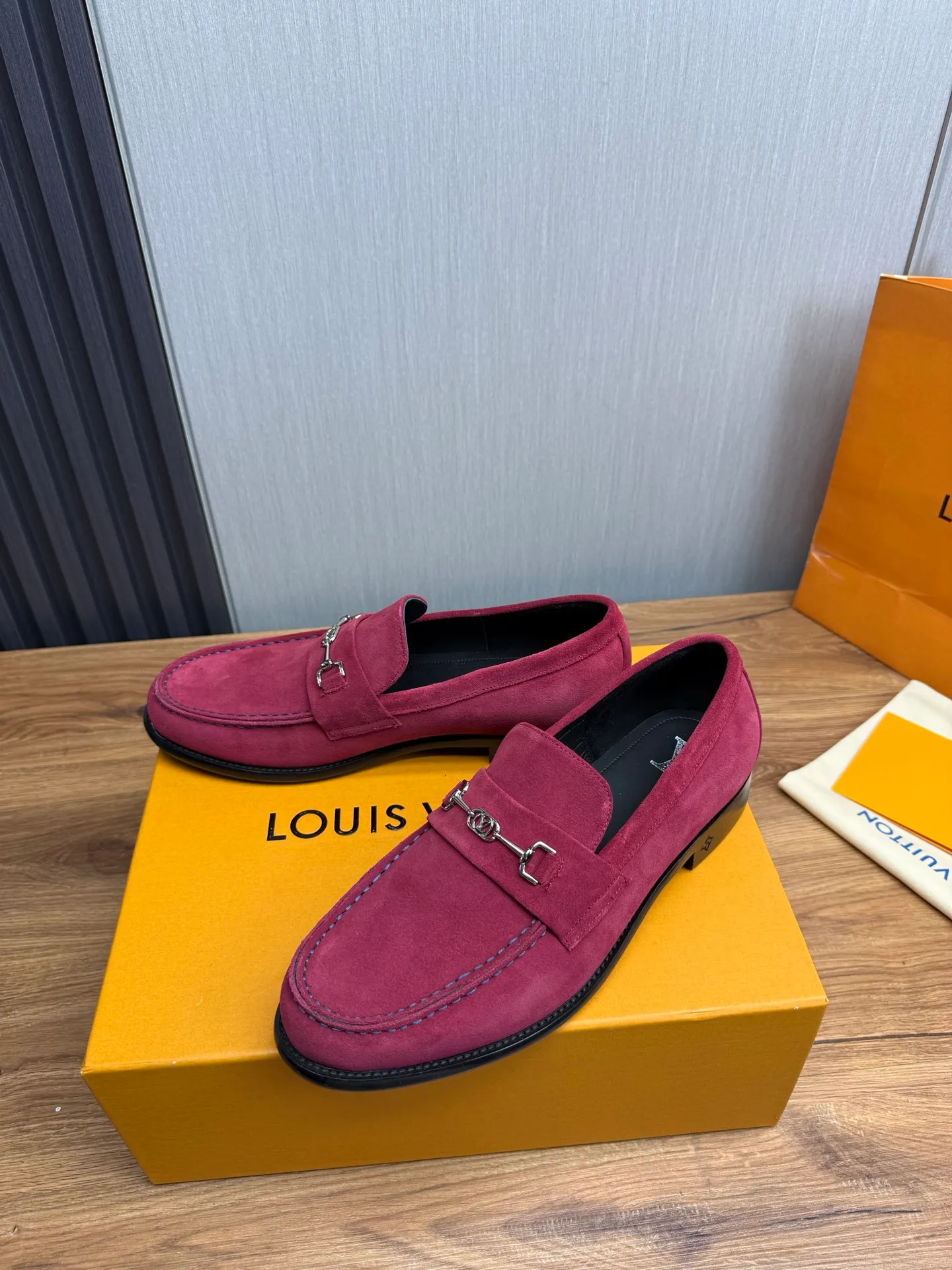 Factory 660💰 LV. Men's business casual leather shoes, all made of imported original brand leather, just to create a more comfortable wearing experience, original non-slip and wear-resistant outsole ✔️16-45 (38.45 non-returnable)